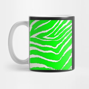 Zebra Green Animal Pring Mug